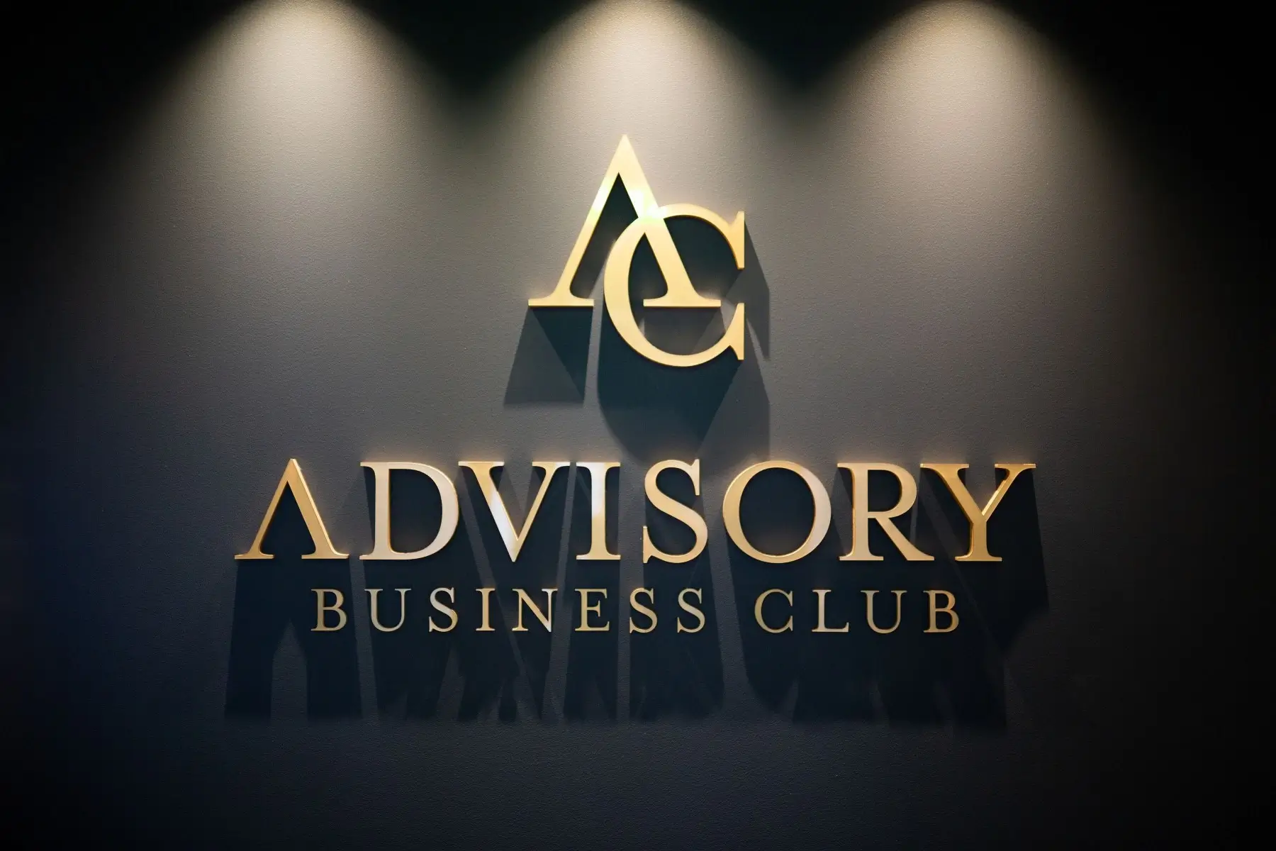 Inomhusskylt levererad till Advisory Business Club Inomhusskylt levererad till Advisory Business Club